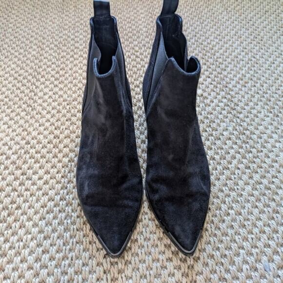 ACNE STUDIOS Jensen Suede Ankle Boots, black, size EUR 37/US 7 - Picture 3 of 11